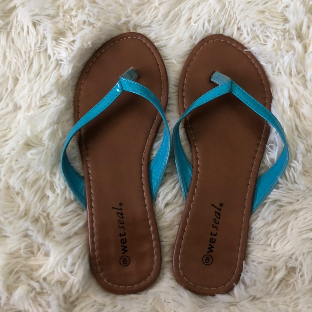 WetSeal turquoise sandals
